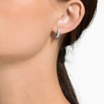Swarovski Stone Hoop Earrings - Image 4