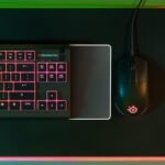 SteelSeries Apex 3 TKL - Gaming Keyboard - Tenkeyless Compact Form Factor - Silent Gaming Keyboard - 8-Zone RGB Illumination - IP32 Water & Dust Resistant - English QWERTY Layout , Black - Image 7
