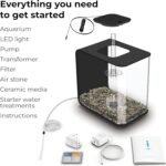 biOrb FLOW 30 Aquarium With Integrated LED Lights (Black, 30 Litres) | Perfect Beginner Fish Tank, Quick & Easy Set Up, 3 Transparent Sides & 5-Step Filtration System, Acrylic Fish Tank - Image 4