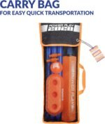 Powerplay Plastic Cricket Set Size 1 for Kids, Lightweight Ball, Stumps & Bat – Fun Outdoor Cricket Set - Image 7