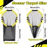 Happy Jump 3-in-1 Football Target Net and Portable Ball Bag, Easy to Attach Soccer Training Equipment with Upgraded Metal Tubes for Accuracy Practice - Image 5