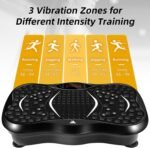 EVOLAND Vibration Plate Exercise Machine, Fitness Vibration Trainer | Powerful Vibrating Plate with Bluetooth Speaker, 5 Program Modes and Resistance Bands, Home Workout Equipment for Body Toning - Image 6