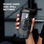 Bulk x Promixx Pursuit Ecozen Shaker Bottle, Black, 700ml | Eco-Friendly & Impact-Resistant, Leak-Proof Lid, Snap-Fit Agitator for Smooth Mixing, Everyday Durable Design - Image 4