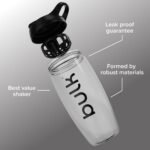 Bulk x Promixx Pursuit Ecozen Shaker Bottle, Black, 700ml | Eco-Friendly & Impact-Resistant, Leak-Proof Lid, Snap-Fit Agitator for Smooth Mixing, Everyday Durable Design - Image 5