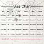 duxyoz Halloween Prom Dresses for Girls Midi A Line T-Shirt Dress 5-4 Years | Long Sleeve Twirly Skater Dress High Waist Bow Flowy Sundress Graphic Print Festival Dresses Prom Ball Gown Special Occasion - Image 5