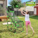 Global Gizmos 55639 Arcade Basketball Hoop/Indoor, Outdoor Use/Easy To Assemble / 2 Balls & Pump Included/Kids Games / 86cm x 46cm x 139cm - Image 5