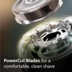 Philips Electric Shaver Series 3000X - Wet & Dry Electric Shaver for Men in Deep Black, with SkinProtect Technology, Pop-up Beard Trimmer, Ergonomic Men's Shaver (Model X3001/00) - Image 4