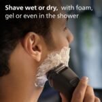 Philips Electric Shaver Series 3000X - Wet & Dry Electric Shaver for Men in Deep Black, with SkinProtect Technology, Pop-up Beard Trimmer, Ergonomic Men's Shaver (Model X3001/00) - Image 5