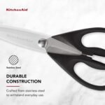KitchenAid KE351OHOBA All Purpose Kitchen Shears, Stainless Steel, Black - Image 4