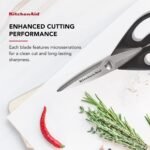 KitchenAid KE351OHOBA All Purpose Kitchen Shears, Stainless Steel, Black - Image 5