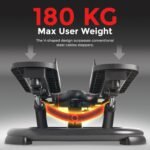 Sunny Health & Fitness Mini Stair Stepper w/Resistance Bands for Home Gym | Full Body Cardio, Hydraulic Resistance, LCD Meter, No Assembly, Resistance Bands, 135-180 kg Capacity, SunnyFit App - Image 3