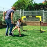Happy Jump Portable Pop Up Football Goals – Optional Target Sheet, Ball, Pump & Cones | Weatherproof Football Nets – 3x2.2FT, 4x3FT, 5x3.6FT, 7x5FT for Garden & Outdoor Training - Image 3