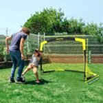 Happy Jump Portable Pop Up Football Goals – Optional Target Sheet, Ball, Pump & Cones | Weatherproof Football Nets – 3x2.2FT, 4x3FT, 5x3.6FT, 7x5FT for Garden & Outdoor Training - Image 4