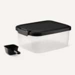 Amazon Basics Pet Food Storage Container, 4.5 kg,Transparent and Black - Image 5