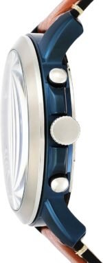 FOSSIL Grant Watch for Men, Quartz Chronograph Movement with Leather and Stainless Steel Strap - Image 4