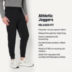 Amazon Essentials Men's Athletic Regular-Fit Gym Jogger Trousers, Active Sweat - Image 4