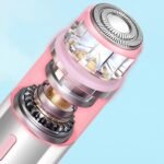 Womens Electric Shaver Electric Razor Double Head Wet Dry Waterproof | Women Pubic Hair Grooming Shaver Soothing Trimmer Hair Removal for Face Legs Underarm Arms Full Body Travel Trip Home - Image 8