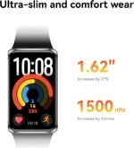 HUAWEI Band 11 Fitness Tracker, Smart Watch for Women Men, Black | 1.62" AMOLED Smart Watch, Heart Rate Monitor & SpO2, HRV Smart Band, Pedometer Step Counter Watch, 5ATM, 14 Days Battery - Image 3