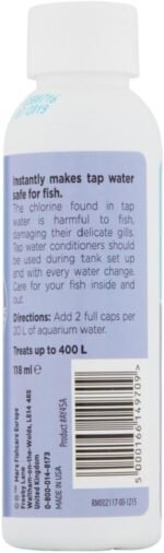 AQUARIAN Tap Water Safe Fish Aquarium Water Conditioner, 118 ml Bottle - Image 4