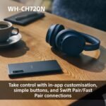 Sony WH-CH720N Wireless Bluetooth Noise Cancelling Over-Ear Headphones, Ambient Sound Mode, Lightweight Design, up to 50 hr battery life, iOS & Android - Blue - Image 5