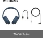 Sony WH-CH720N Wireless Bluetooth Noise Cancelling Over-Ear Headphones, Ambient Sound Mode, Lightweight Design, up to 50 hr battery life, iOS & Android - Blue - Image 6