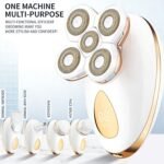 Multifunctional Women ' s Grooming Set Having Two Stage Trimmers and Gentle Feel Design for Complete Body Hair Removal Gift Electric Shaver - Image 5