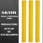 Skyhi Premium Chevron Pack of 3 Cricket Bat Grip - Grips for Cricket Bats | Excellent Shock Absorption Rubber Cricket Bat Grips - Image 3