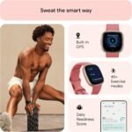 Fitbit Versa 4 Fitness Smartwatch With Built-in GPS And Up To 6 Days Battery Life - Compatible With IOS 15 Or Higher & Android OS 9.0 Or Higher, Pink Sand / Copper Rose Aluminium - Image 4