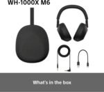 SONY WH-1000XM6 Flagship Noise Cancelling Over-Ear Wireless Bluetooth Headphones, Signature Hi-Res Sound, Comfort, Foldable Design, Durable Case, 30 HR Battery NC On, iOS & Android – Black - Image 8