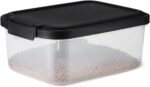 Amazon Basics Pet Food Storage Container, 4.5 kg,Transparent and Black - Image 2