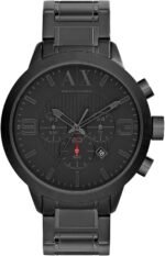 Armani Exchange Watch For Men, Chronograph Movement and 49mm Case Size with Stainless steel, Leather or Silicone strap - Image 2