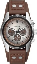 FOSSIL Coachman Watch for Men, Quartz Chronograph Movement with Leather Strap - Image 2