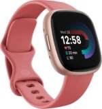Fitbit Versa 4 Fitness Smartwatch With Built-in GPS And Up To 6 Days Battery Life - Compatible With IOS 15 Or Higher & Android OS 9.0 Or Higher, Pink Sand / Copper Rose Aluminium - Image 2