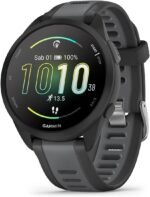 Garmin Forerunner 165, 43mm GPS running smartwatch, lightweight, AMOLED touchscreen, advanced training, insights & features, safety & tracking features, up to 11 days battery life, Black - Image 2