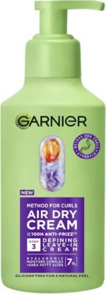 Garnier Curl Cream, Method for Curls Air Dry Cream, Leave-In Conditioner for All Curl Types & Type 4 Coils, Anti-Frizz & Long-Lasting Definition, Vegan, 260ml - Image 2