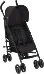 Graco EZLite, ultimate easy-to-use lightweight stroller at only 6.6kg for on-the-go families. Suitable from birth to approx. 3 years (15kg), Midnight fashion, Black - Image 2