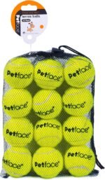 Petface Super Tennis Balls For Dogs, Throw and Fetch, Outdoor Exercise (Pack of 12) - Image 2