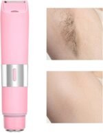 Womens Electric Shaver Electric Razor Double Head Wet Dry Waterproof | Women Pubic Hair Grooming Shaver Soothing Trimmer Hair Removal for Face Legs Underarm Arms Full Body Travel Trip Home - Image 2